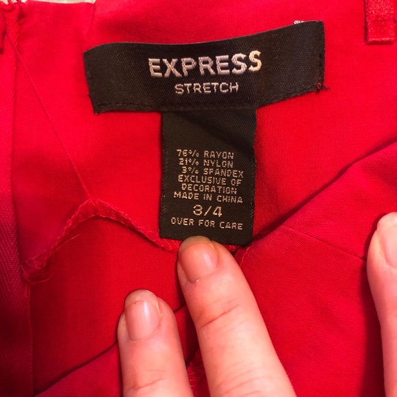 Express Lace-Up Strapless Dress B1 - Picture 6 of 6